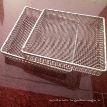 0.8mm 1mm 1.5mm wire diameter stainless steel medical tray dividers basket